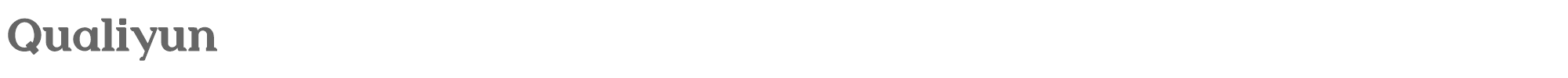Sample characters Qualiyun Font