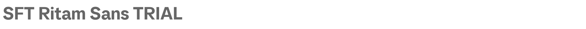SFT Ritam Sans SFT-Ritam-Sans-TRIAL-Bold.ttf font preview