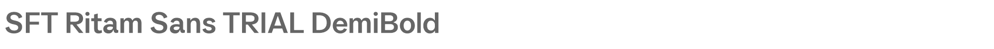 SFT Ritam Sans SFT-Ritam-Sans-TRIAL-DemiBold.ttf font preview