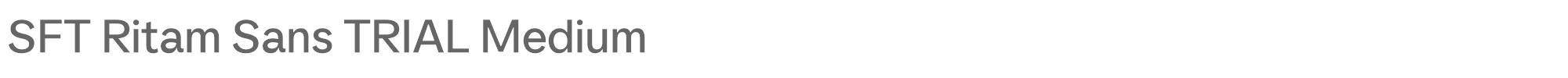 SFT Ritam Sans SFT-Ritam-Sans-TRIAL-Medium.ttf font preview