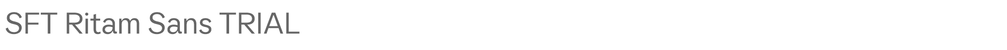 SFT Ritam Sans SFT-Ritam-Sans-TRIAL-Regular.ttf font preview