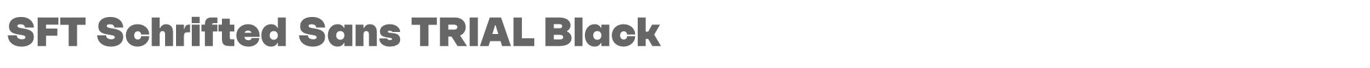 SFT Schrifted Sans SFTSchriftedSansTRIAL-Black.ttf font preview