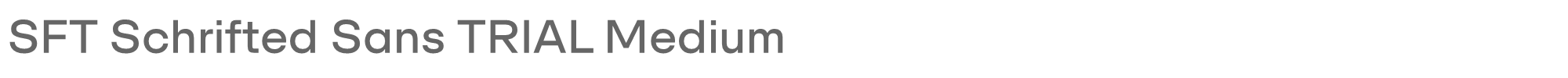 SFT Schrifted Sans SFTSchriftedSansTRIAL-Medium.ttf font preview