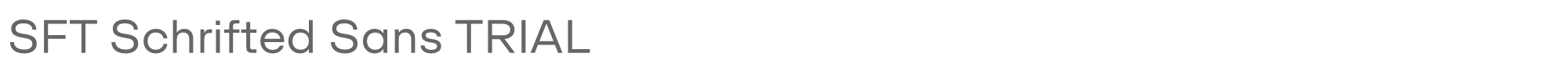 SFT Schrifted Sans SFTSchriftedSansTRIAL-Regular.ttf font preview