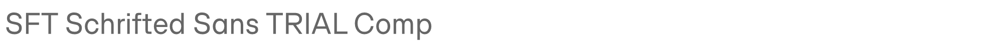 SFT Schrifted Sans SFTSchriftedSansTRIAL-RegularComp.ttf font preview