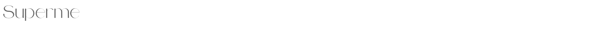 Sample characters Superme Font
