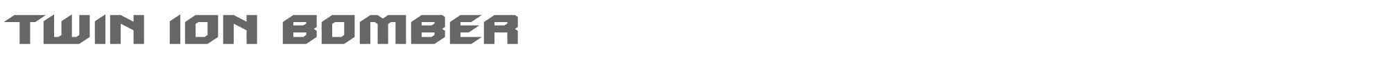 Sample characters Twin Ion Font