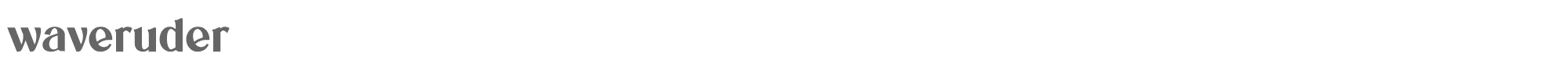 Sample characters Waveruder Font