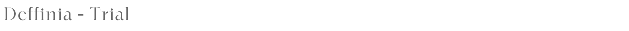 Sample characters Deffinia Font