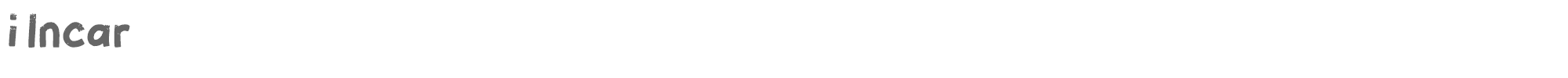 Sample characters i Incar Font