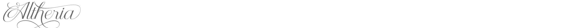Sample characters Altheria Font