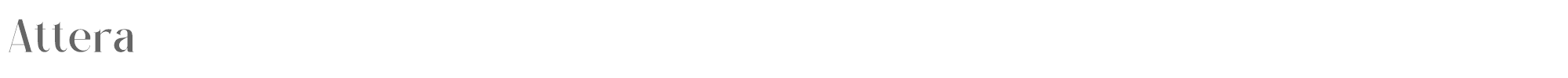 Sample characters Attera Font