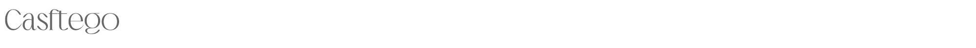 Sample characters Casftego Font