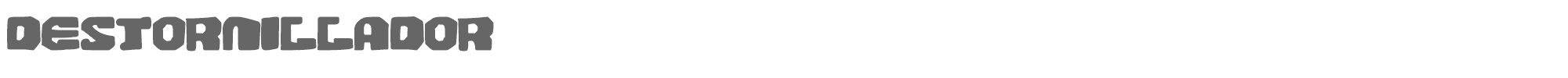 Sample characters Destornillador Font