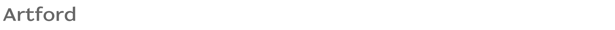 Sample characters Artford Font