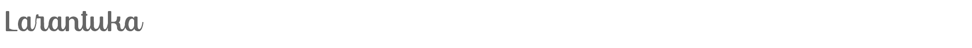Sample characters Larantuka Font