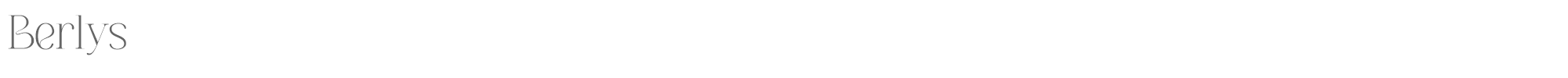 Sample characters Berlys Font