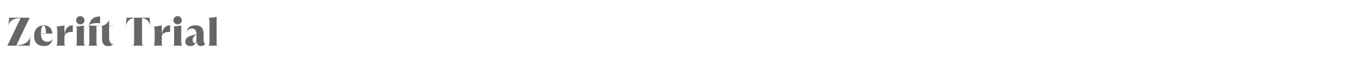Sample characters Zerift Font