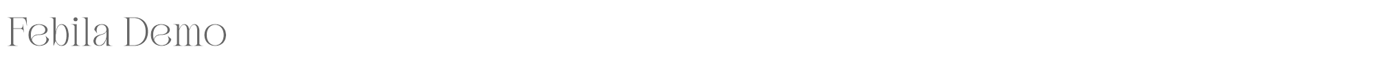Febila Febila-Regular.otf font preview
