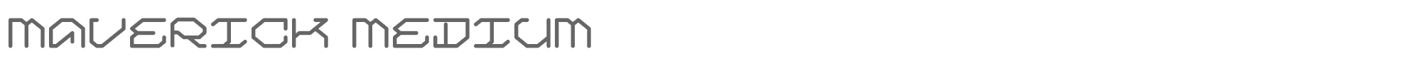 Maverick MAVERICK-MEDIUM.ttf font preview