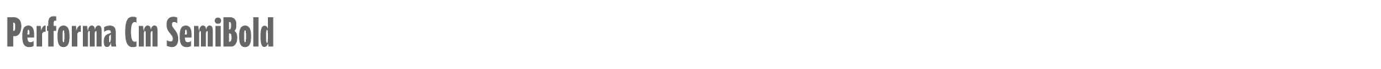 Performa Performa-Cm-SemiBold.ttf font preview