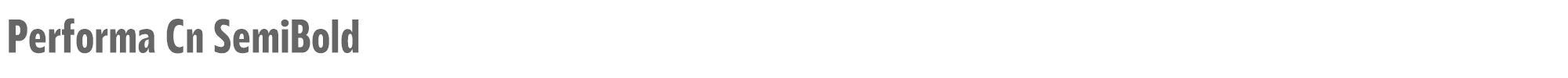 Performa Performa-Cn-SemiBold.ttf font preview