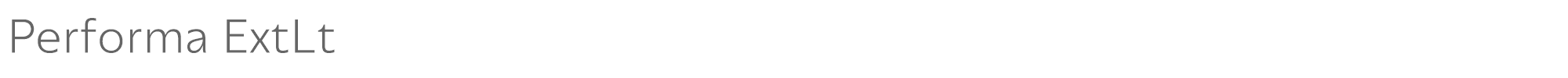 Performa Performa-ExtLt.ttf font preview