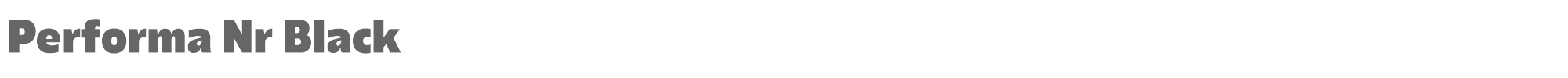 Performa Performa-Nr-Black.ttf font preview