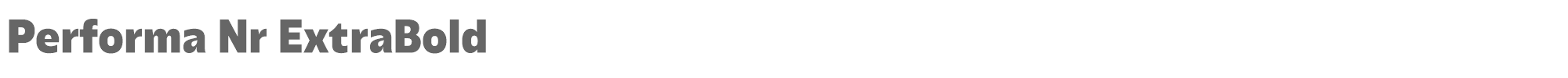 Performa Performa-Nr-ExtraBold.ttf font preview