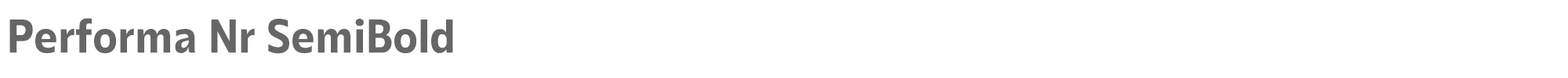 Performa Performa-Nr-SemiBold.ttf font preview
