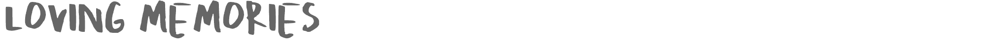 Loving Memories LOVINGMEMORIES-Regular.otf font preview