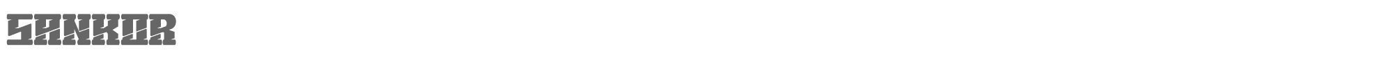Sample characters Sankor Font