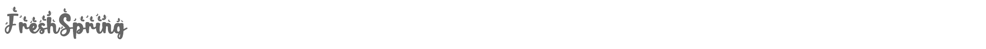 Fresh Spring FreshSpring.otf font preview