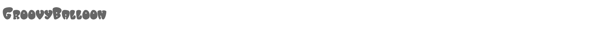Groovy Balloon GroovyBalloon.otf font preview