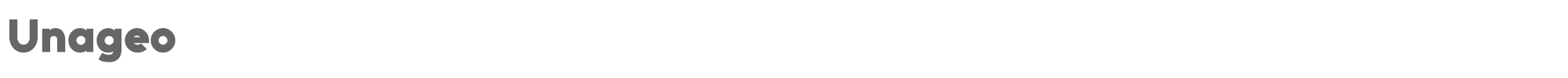Sample characters Unageo Font