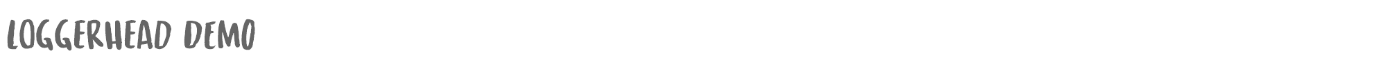 Sample characters Loggerhead Font