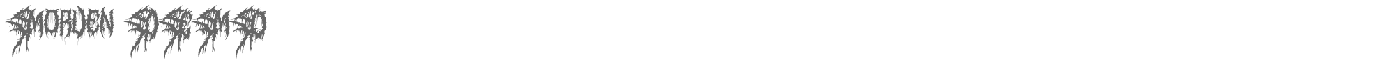 Sample characters Morven Font
