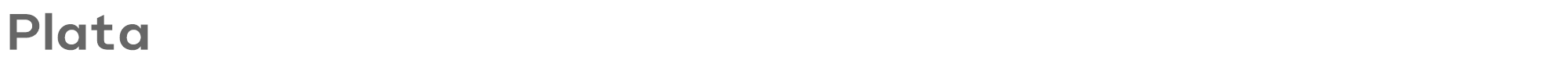 Sample characters Plata Font