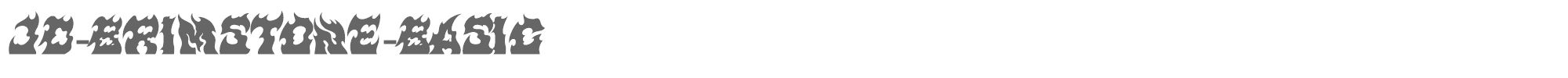 Sample characters JD Brimstone Basic Font