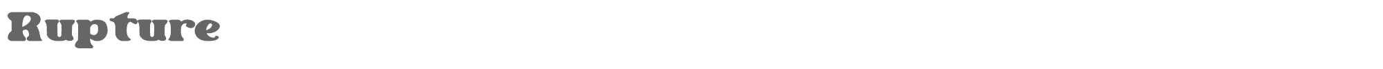 Sample characters Rupture Font