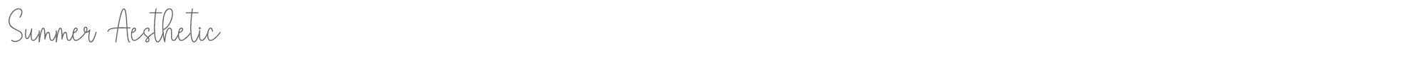 Summer Aesthetic SummerAesthetic.ttf font preview