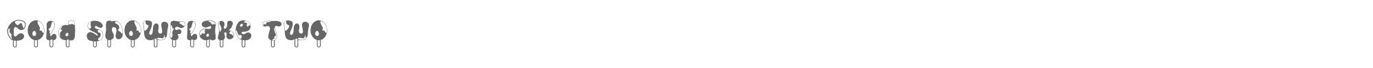Cold Snowflake ColdSnowflake-Two.otf font preview