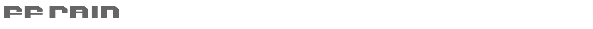 Sample characters FF Rain Font