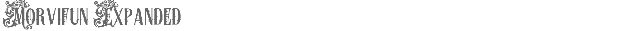 Sample characters Morvifun Font