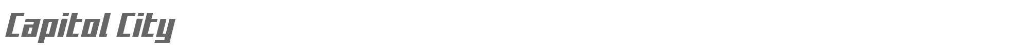 Sample characters Capitol City Font