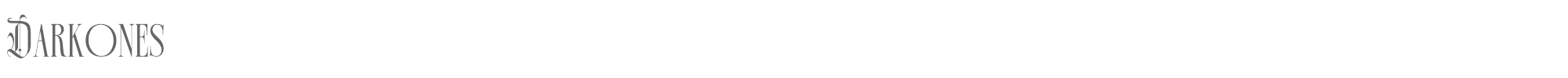 Sample characters Darkones Font