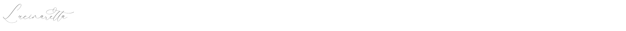 Sample characters Lucimaretta Font