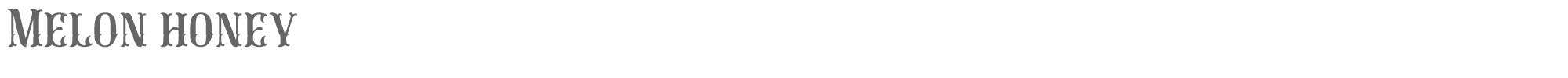 Sample characters Melon Honey Font
