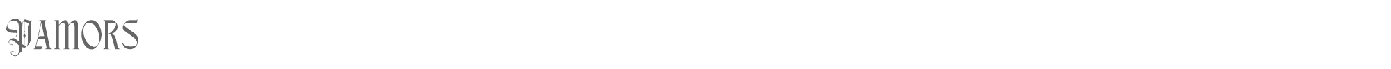 Sample characters Pamors Font