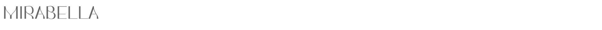 Sample characters Mirabella Font